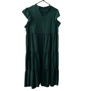 Beautiful Green Smock Dress! Size XL.